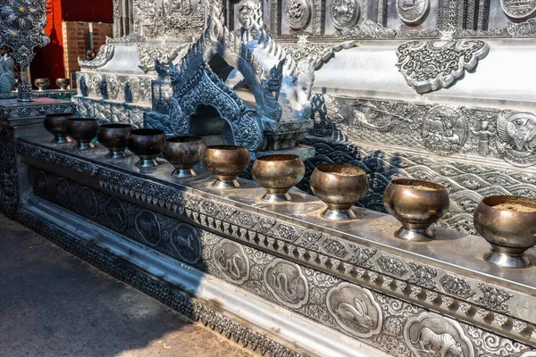 Tailândia Chiang Mai Uma Vista Wat Sri Suphan Templo Prata — Fotografia de Stock