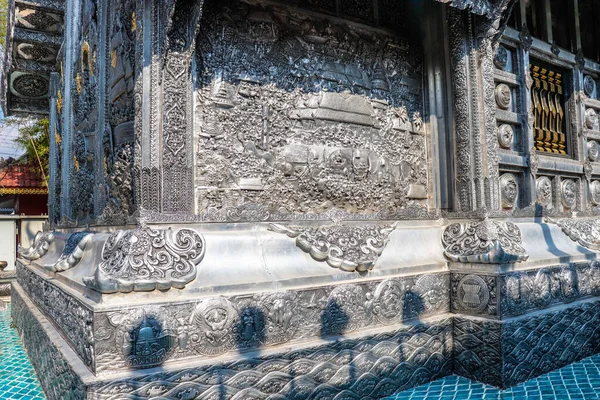 Tayland Chiang Mai Wat Sri Suphan Manzarası Gümüş Tapınak — Stok fotoğraf