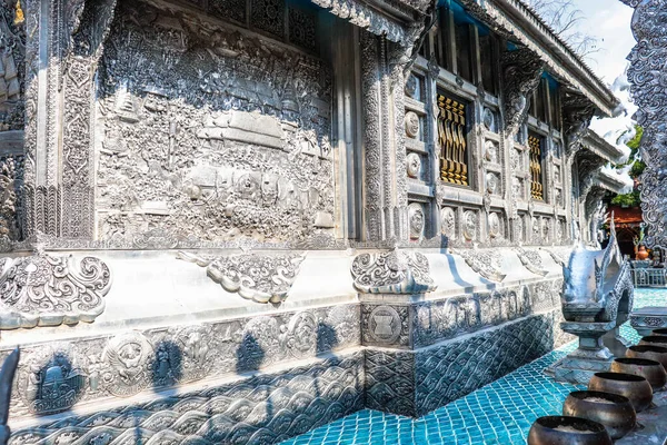 Thajsko Chiang Mai Pohled Wat Sri Suphan Stříbrný Chrám — Stock fotografie