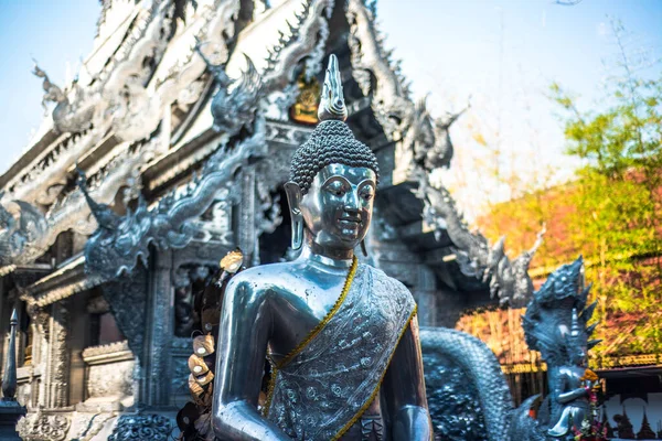 Tajlandia Chiang Mai Widok Wat Sri Suphan Srebrna Świątynia — Zdjęcie stockowe