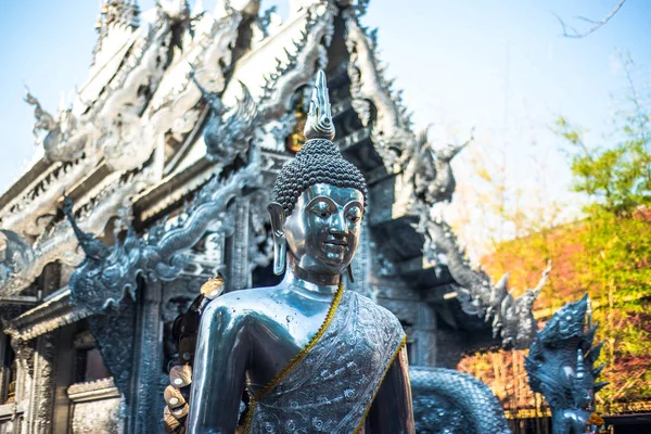 Thajsko Chiang Mai Pohled Wat Sri Suphan Stříbrný Chrám — Stock fotografie