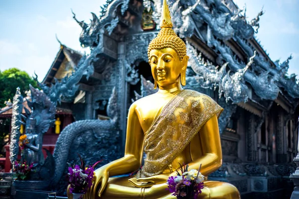 Tajlandia Chiang Mai Widok Wat Sri Suphan Srebrna Świątynia — Zdjęcie stockowe