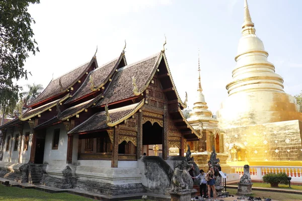 Thaiföld Chiang Mai Vagyok Wat Phra Singh Templom — Stock Fotó