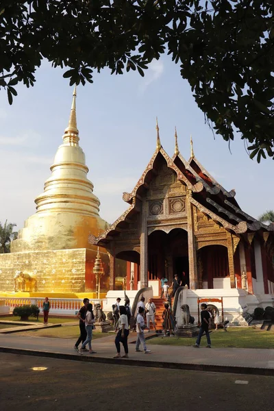 Tailândia Chiang Mai Templo Wat Phra Singh — Fotografia de Stock