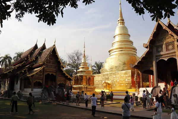 Thaiföld Chiang Mai Vagyok Wat Phra Singh Templom — Stock Fotó