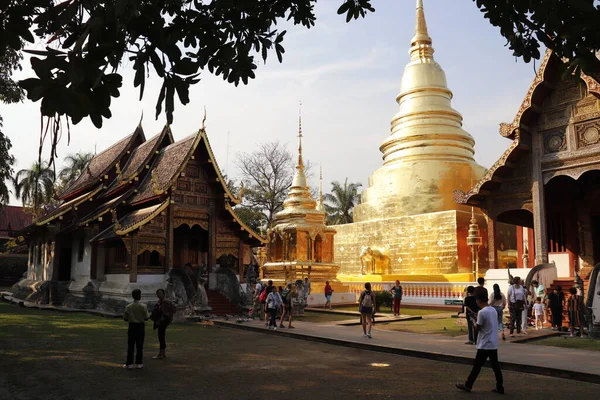 Tailândia Chiang Mai Templo Wat Phra Singh — Fotografia de Stock