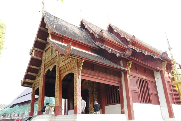 Tailandia Chiang Mai Templo Wat Phra Singh — Foto de Stock