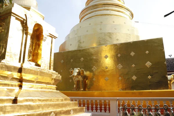 Tailandia Chiang Mai Templo Wat Phra Singh — Foto de Stock