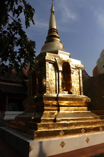 Thaiföld Chiang Mai Vagyok Wat Phra Singh Templom — Stock Fotó