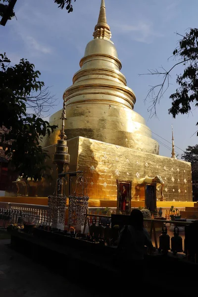 Thailand Det Chiang Mai Wat Phra Singh Tempel — Stockfoto