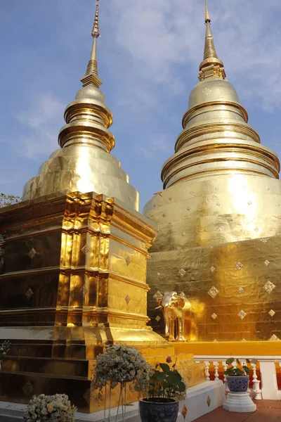 Thailand Chiang Mai Wat Phra Singh Tempel — Stockfoto