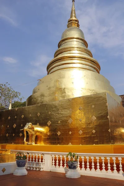 Thailand Chiang Mai Wat Phra Singh Tempel — Stockfoto