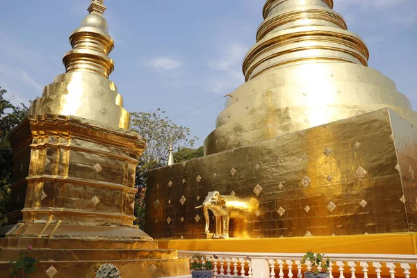 Tailândia Chiang Mai Templo Wat Phra Singh — Fotografia de Stock