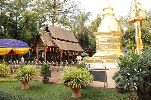 Thajsko Chiang Mai Wat Phra Singh Temple — Stock fotografie