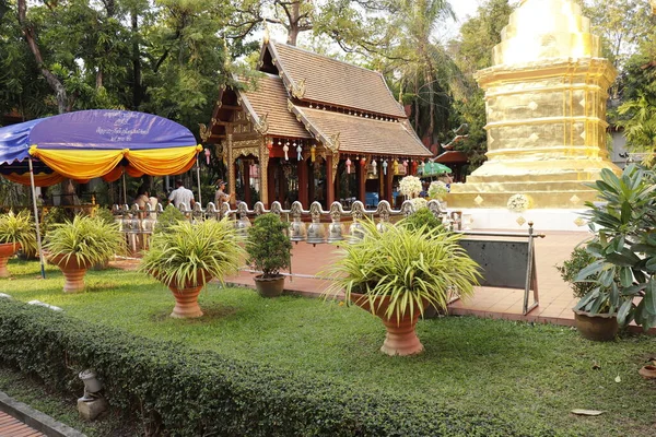 Thajsko Chiang Mai Wat Phra Singh Temple — Stock fotografie