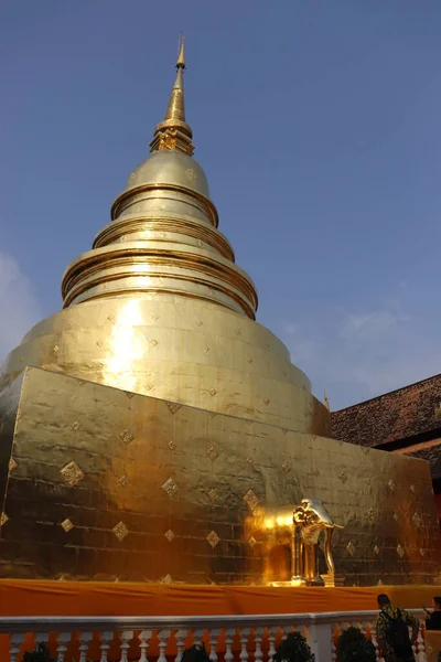 Tailândia Chiang Mai Templo Wat Phra Singh — Fotografia de Stock