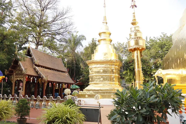 Thajsko Chiang Mai Wat Phra Singh Temple — Stock fotografie