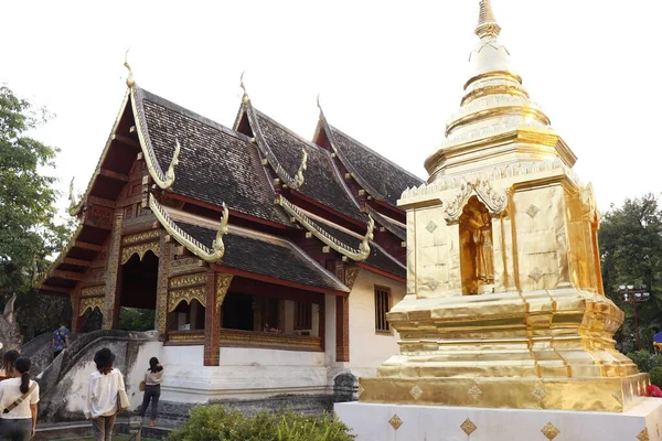 Ταϊλάνδη Τσιάνγκ Μάι Ναός Wat Phra Singh — Φωτογραφία Αρχείου