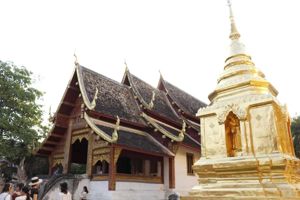 Tailândia Chiang Mai Templo Wat Phra Singh — Fotografia de Stock