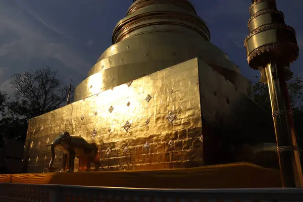 Tailandia Chiang Mai Templo Wat Phra Singh — Foto de Stock