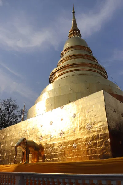 Tailândia Chiang Mai Templo Wat Phra Singh — Fotografia de Stock