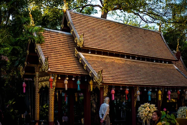 Thailandia Chiang Mai Tempio Wat Phra Singh — Foto Stock