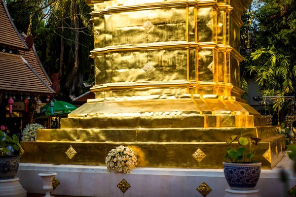 Thaiföld Chiang Mai Vagyok Wat Phra Singh Templom — Stock Fotó