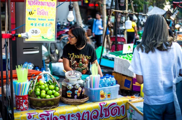 Tajlandia Chiang Mai Widok Weekend Market Mieście — Zdjęcie stockowe
