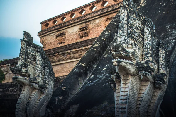 Thailandia Chiang Mai Tempio Wat Chedi Luang — Foto Stock