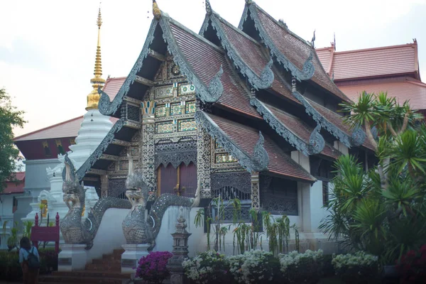 Tailândia Chiang Mai Templo Wat Chedi Luang — Fotografia de Stock