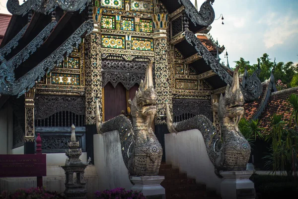 Tailandia Chiang Mai Templo Wat Chedi Luang —  Fotos de Stock