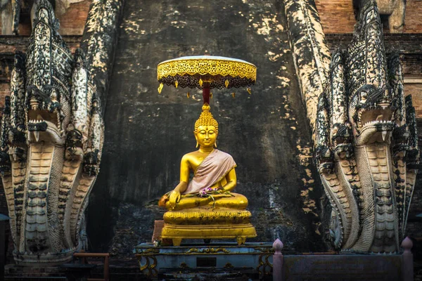 Thailand Chiang Mai Tempel Wat Chedi Luang — Stockfoto