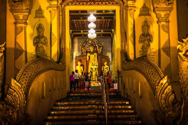 Tailândia Chiang Mai Templo Wat Phra Singh — Fotografia de Stock