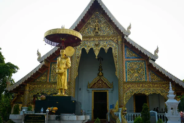 Thailandia Chiang Mai Tempio Wat Phra Singh — Foto Stock