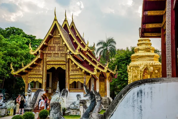 Thailandia Chiang Mai Tempio Wat Phra Singh — Foto Stock