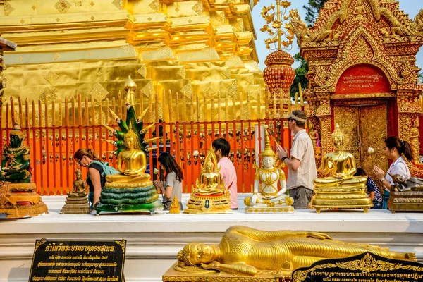 Thaiföld Chiang Mai Vagyok Wat Doi Suthep Templom — Stock Fotó