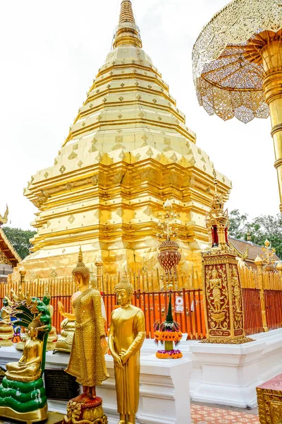 Tailândia Chiang Mai Templo Wat Doi Suthep — Fotografia de Stock