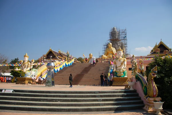 Thajsko Chiang Rai Wat Saeng Kaeo Temple — Stock fotografie