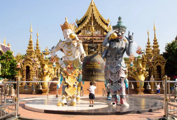 Tailândia Chiang Rai Templo Wat Saeng Kaeo — Fotografia de Stock