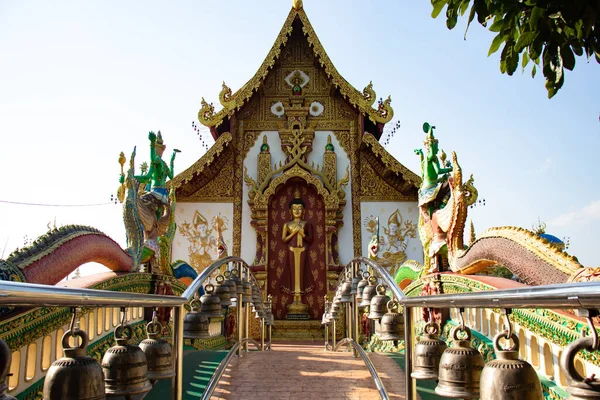 Thajsko Chiang Rai Wat Saeng Kaeo Temple — Stock fotografie