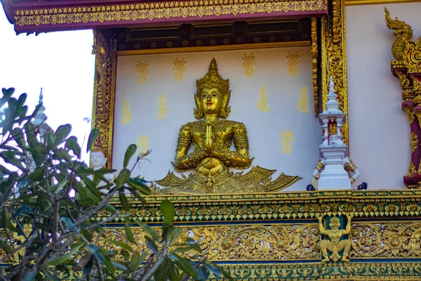 Thailandia Chiang Rai Tempio Wat Saeng Kaeo — Foto Stock