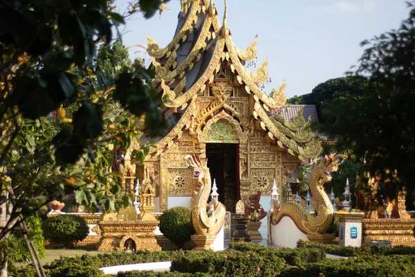 Thajsko Chiang Rai Wat Saeng Kaeo Temple — Stock fotografie