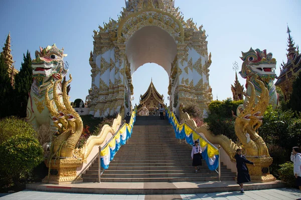 Tajlandia Chiang Rai Świątynia Wat Saeng Kaeo — Zdjęcie stockowe