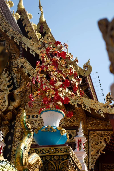 Thailandia Chiang Rai Tempio Wat Saeng Kaeo — Foto Stock