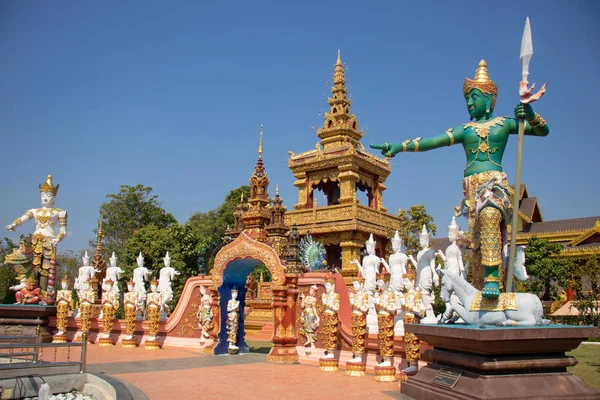 Tailândia Chiang Rai Templo Wat Saeng Kaeo — Fotografia de Stock