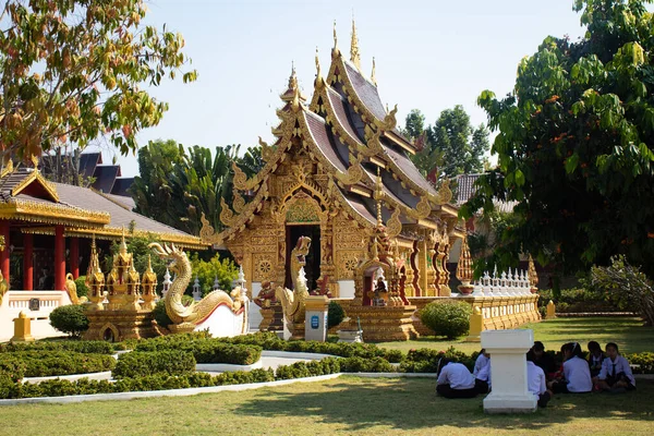 Thaiföld Csang Raj Vagyok Wat Saeng Kaeo Templom — Stock Fotó