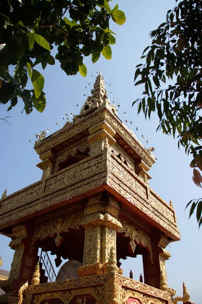 Thajsko Chiang Rai Wat Saeng Kaeo Temple — Stock fotografie