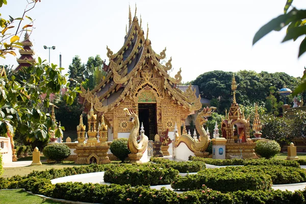 Thailandia Chiang Rai Tempio Wat Saeng Kaeo — Foto Stock