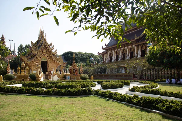 Tailândia Chiang Rai Templo Wat Saeng Kaeo — Fotografia de Stock