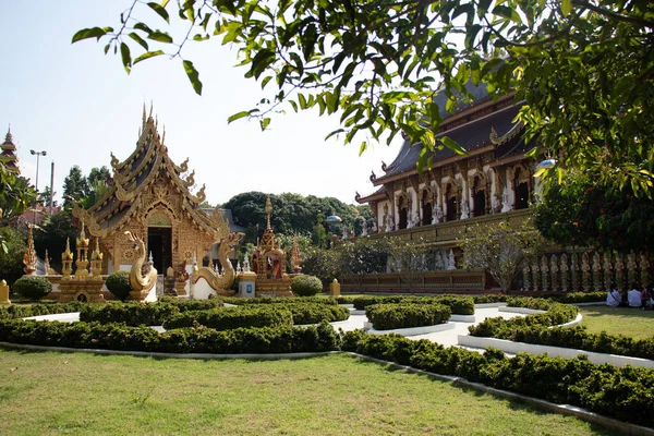 Thailandia Chiang Rai Tempio Wat Saeng Kaeo — Foto Stock